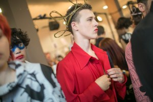 Backstage at Vivienne Westwood Men's Spring 2018