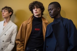 Backstage at Boss Men's Spring 2018
