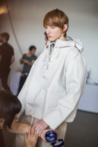 Backstage at Boss Men's Spring 2018
