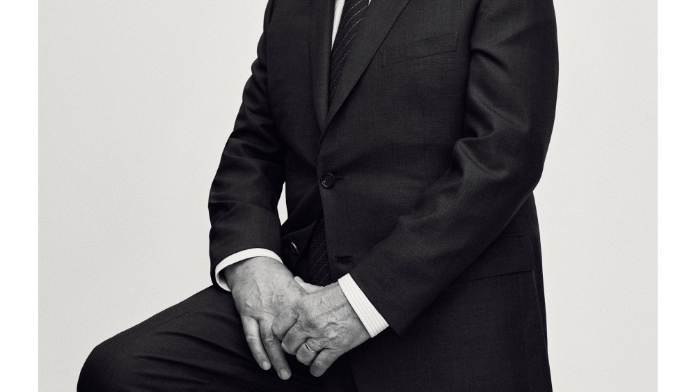 Anthony Hopkins in Brioni's ad for fall
