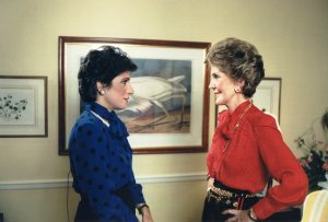 Andrea with Nancy Reagan.