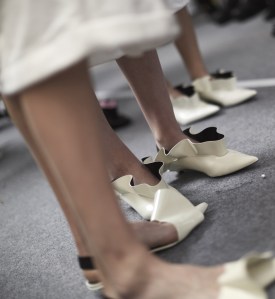 Backstage at Proenza Schouler Spring 2018
