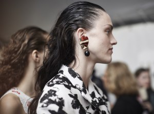 Backstage at Proenza Schouler Spring 2018