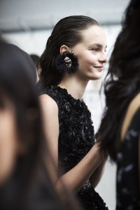 Backstage at Proenza Schouler Spring 2018