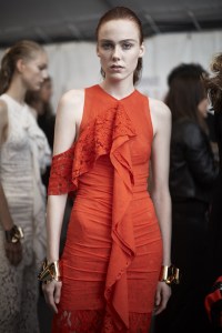 Backstage at Proenza Schouler Spring 2018