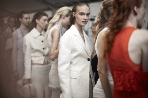 Backstage at Proenza Schouler Spring 2018