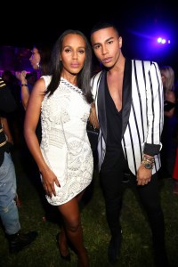 Kim Kardashian, Halsey Attend Balmain Party With Olivier Rousteing in L.A.