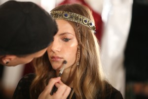 Backstage at Elie Saab Couture Fall 2017
