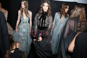 Backstage at Elie Saab Couture Fall 2017