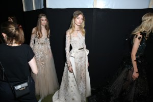 Backstage at Elie Saab Couture Fall 2017