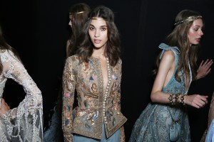Backstage at Elie Saab Couture Fall 2017