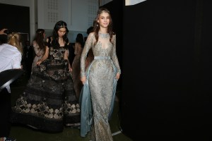 Backstage at Elie Saab Couture Fall 2017