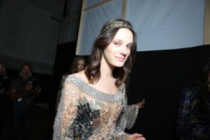 Backstage at Elie Saab Couture Fall 2017