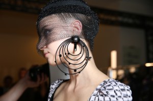 Backstage at Giorgio Armani Privé Couture Fall 2017