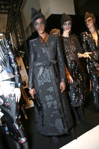 Backstage at Giorgio Armani Privé Couture Fall 2017