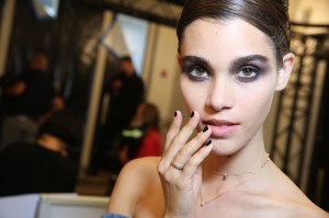 Backstage at Giorgio Armani Privé Couture Fall 2017