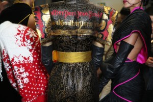 Backstage at Jean Paul Gaultier Couture Fall 2017