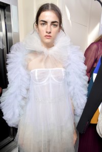Backstage at Schiaparelli Couture Fall 2017