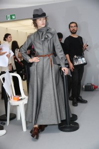 Backstage at Christian Dior Couture Fall 2017