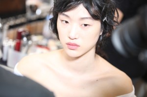 Backstage at Christian Dior Couture Fall 2017