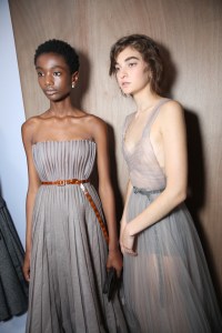 Backstage at Christian Dior Couture Fall 2017