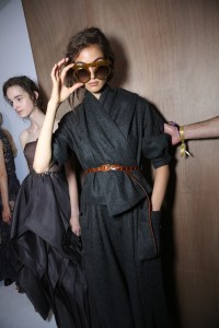 Backstage at Christian Dior Couture Fall 2017