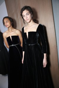 Backstage at Christian Dior Couture Fall 2017