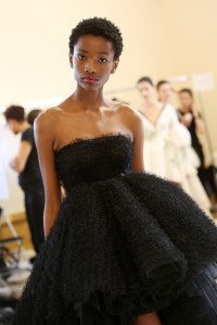 Backstage at Giambattista Valli Couture Fall 2017