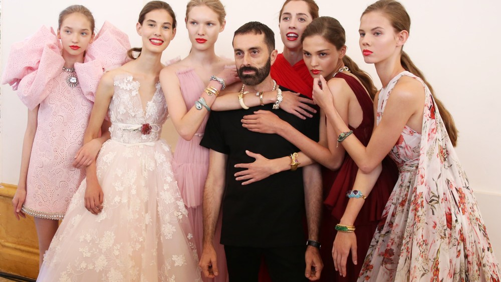 Backstage at Giambattista Valli Couture Fall 2017