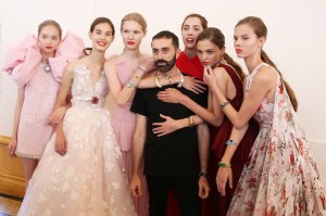 Backstage at Giambattista Valli Couture Fall 2017