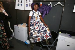 Backstage at Viktor & Rolf Couture Fall 2017