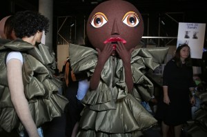 Backstage at Viktor & Rolf Couture Fall 2017