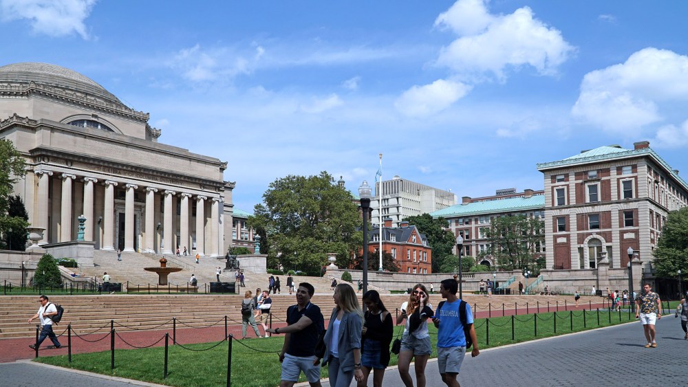 NEW YORK - JULY 2017:  Columbia University is an urban member of the Ivy League dating from colonial times, with an elegant campus in the north end of Manhattan.; Shutterstock ID 677406703; Usage: Web; Issue Date: 7/19
