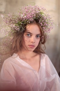 Model backstageRodarte show, Backstage, Fall Winter 2017, Haute Couture Fashion Week, Paris, France - 02 Jul 2017