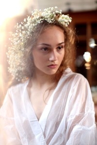 Model backstageRodarte show, Backstage, Fall Winter 2017, Haute Couture Fashion Week, Paris, France - 02 Jul 2017