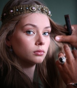 Model backstageElie Saab show, Backstage, Fall Winter 2017, Haute Couture Fashion Week, Paris, France - 05 Jul 2017