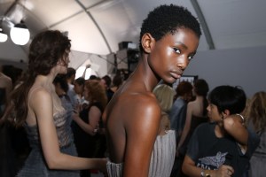 Model backstageChristian Dior show, Backstage, Fall Winter 2017, Haute Couture Fashion Week, Paris, France - 03 Jul 2017