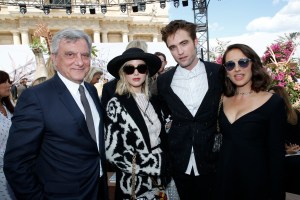 Sidney Toledano, Jennifer Lawrence, Natalie Portman and Robert Pattinson front row at Christian Dior