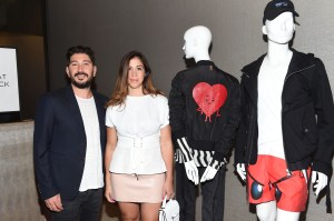 Eran Elfassy, Elisa Dahan'The Emoji Movie' film premiere, Saks Fifth Avenue, New York, USA - 17 Jul 2017