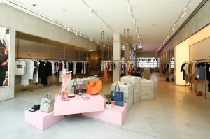 Inside Flying Solo's retail store at 224 Mulberry St in New York.