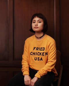 A KFC sweatshirt.