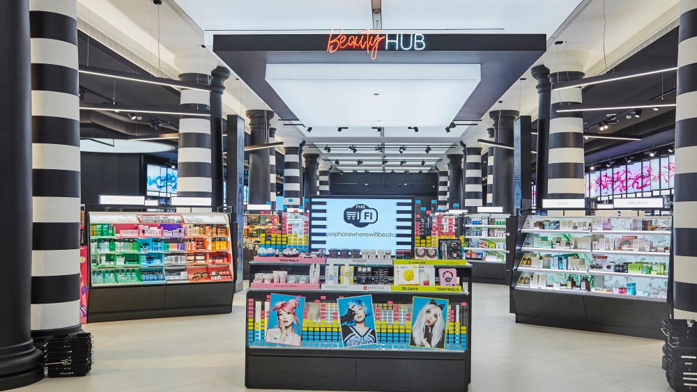 Inside Sephora's flagship in Barcelona.