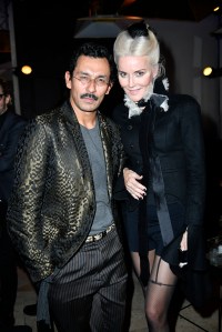 Haider Ackermann and Daphne Guinness
