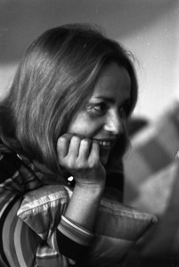 Jeanne Moreau at home