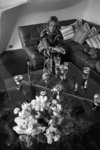 Jeanne Moreau at home