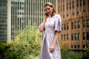 A spring 2018 look from Kay Unger.