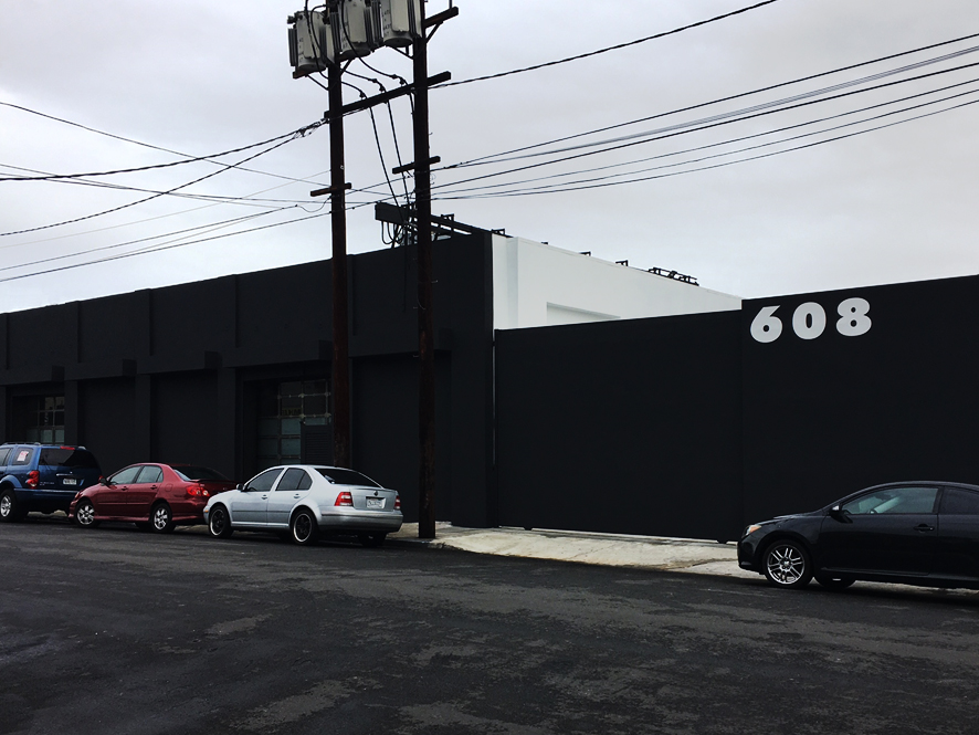The exterior of the new Dover Street Market at 608 Imperial St, Los Angeles