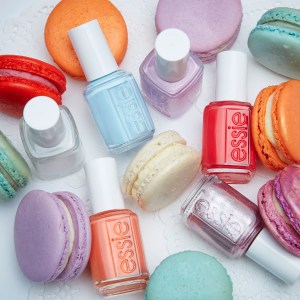 Essie’s summer 2017 lineup, conceptualized by Rebecca Minkoff, was inspired by summers in Paris and macarons.