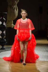 Molly Goddard's Fashion in Motion Show at the Victoria & Albert museum
