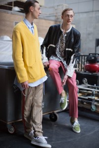 Backstage at Ovadia and Sons Men's Spring 2018